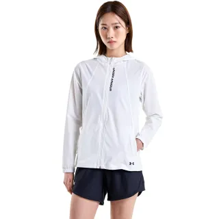 【UNDER ARMOUR】UA 女 OutRun the STORM 防風外套_1377043-100(白色)