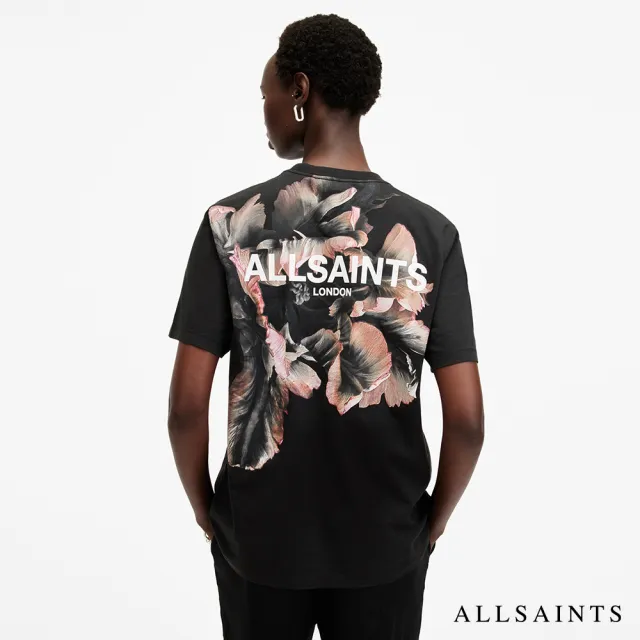 【ALLSAINTS】FLEURIR 純棉花卉LOGO短袖T恤 W096JB(常規版型)