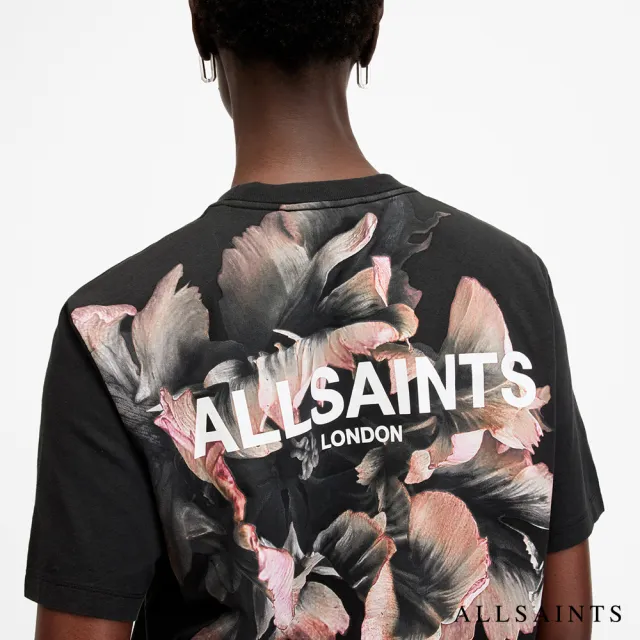 【ALLSAINTS】FLEURIR 純棉花卉LOGO短袖T恤 W096JB(常規版型)