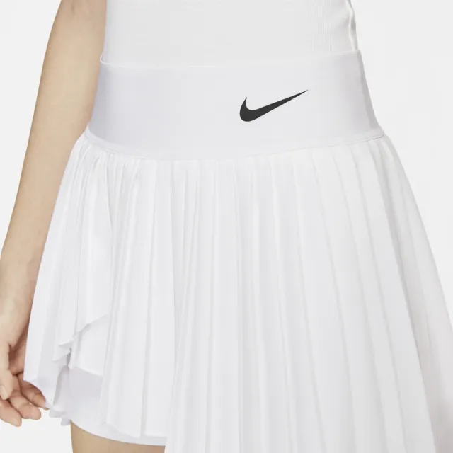 【NIKE 耐吉】短裙 百摺裙 網球 排汗 女 AS W NKCT DF ADVTG SKIRT PLTD 白色(DR6850100)