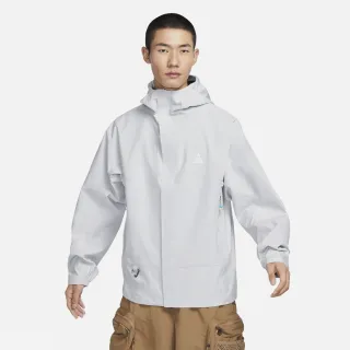 【NIKE 耐吉】連帽外套 防風 防潑水 收納 男 AS M ACG SF CASCADE RAIN JKT 淺灰色(DV9416025)