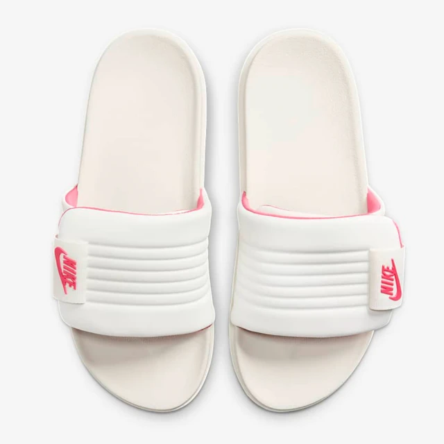 NIKE 耐吉 W OFFCOURT ADJUST SLIDE 白紅 拖鞋 女鞋 運動(DV1033-102 ∞)