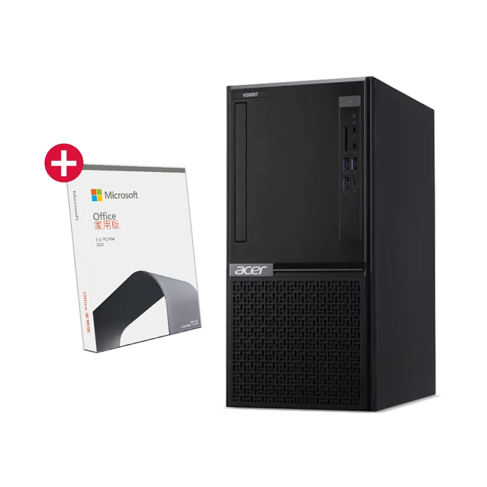 【Acer 宏碁】Office 2021組★i5六核電腦(VH3760T/i5-12400/16G/1T HDD+512G SSD/W11)