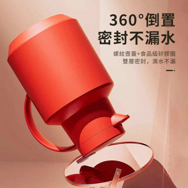 【SUNORO】頂級真空保溫壺 玻璃內膽家用暖水壺 熱水壺 悶燒壺 咖啡衝泡壺1.5L