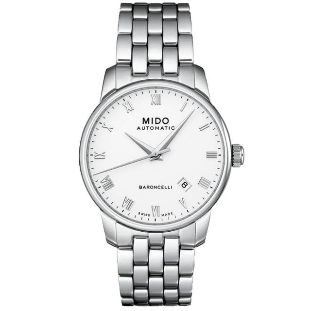 【MIDO 美度】永恆系列 羅馬字 紳士 機械腕錶 父親節 禮物 推薦 (M86004261)