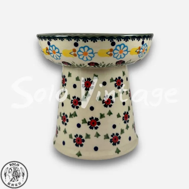 【SOLO 波蘭陶】波蘭製 Manufaktura 波蘭陶 14cm 寵物碗 高腳碗 貓咪/小型犬適用