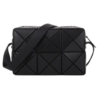 【ISSEY MIYAKE 三宅一生】BAOBAO 幾何皮質立方肩/斜背包小(霧黑色)
