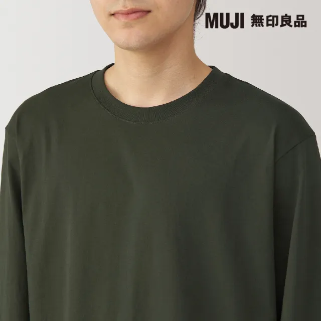 【MUJI 無印良品】男天竺圓領長袖T恤(共6色)