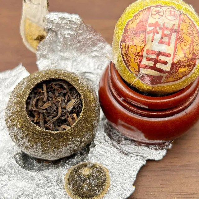 【藏古祥館】天馬柑王 小青柑 宮廷普洱 熟茶(熟茶  普洱 小青柑 龍珠)