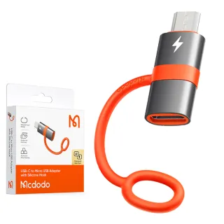【Mcdodo 麥多多】Type-C 母 轉 安卓MicroUSB 公 OTG 轉接頭 轉接器 積木(充電傳輸/即插即用/小巧便攜)
