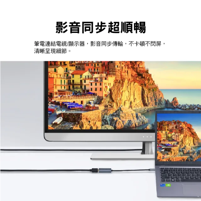 【PX 大通-】2年保固超輕巧4K Type C轉接HDMI hub集線器USB-C 3.1 影音轉接器手機筆電 to HDMI(UCH1H-PRO)