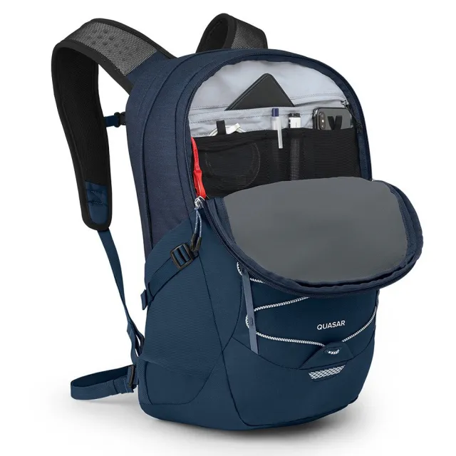 【Osprey】雙11 Quasar 26 通勤電腦背包 特拉斯藍(休閒後背包 電腦背包 筆電背包)