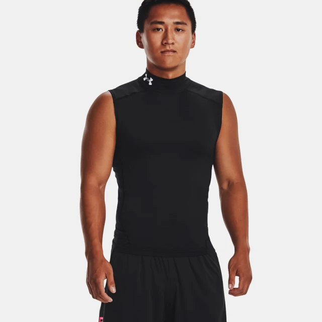 UNDER ARMOUR 背心 男款 運動 慢跑 緊身 UA HG Armour Comp Mock SL 黑 1361521001(S1135)