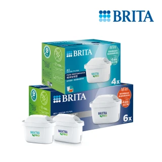 【BRITA】官方直營 MAXTRA PRO濾芯-去水垢專家(6入裝)+純淨全效型(4入裝)