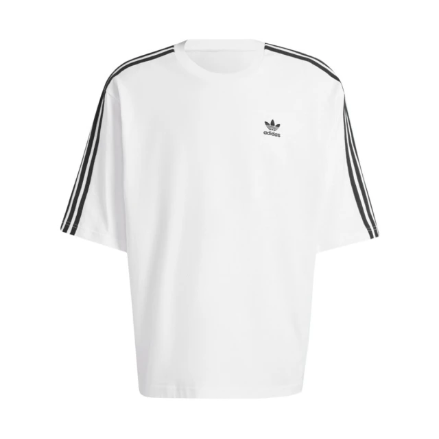 adidas 愛迪達 Oversize Tee 男 短袖 上衣 T恤 運動 休閒 復古 三葉草 寬鬆 棉質 白(IZ2474)