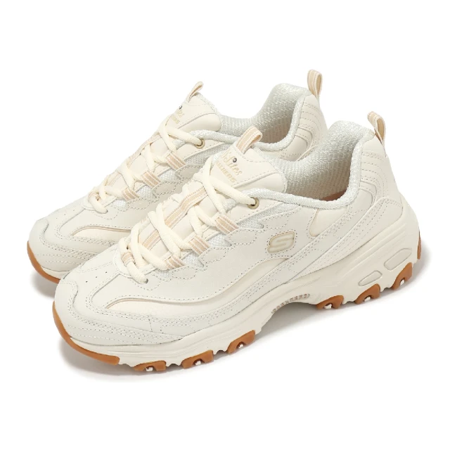 SKECHERS 休閒鞋 D Lites-Good Neutral 女鞋 米白 厚底 復古 老爹鞋(149807-OFWT)