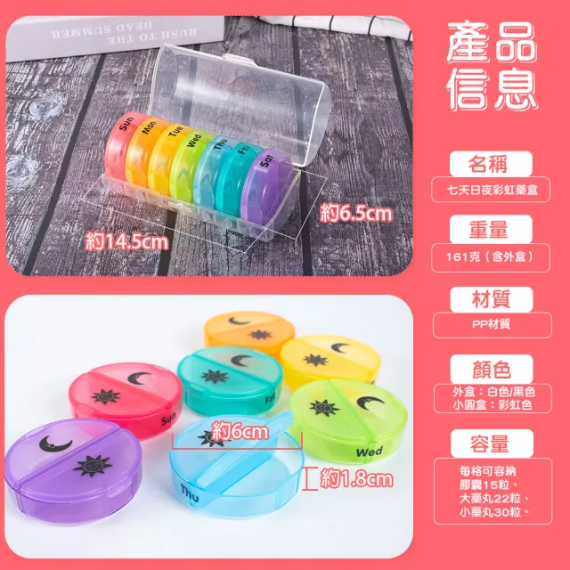 【QIDINA】2入-大容量14格7日藥物保健品藥品分裝藥盒-A(隨身藥盒 保健食品 密封藥盒 大藥盒 小藥盒)