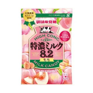 【UHA 味覺糖】8.2特濃牛奶糖 水蜜桃味(67.5g)