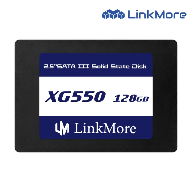 【LinkMore】XG550 128GB(2.5吋 SATAIII SSD 固態硬碟 TLC XG550-128GB 讀550M)