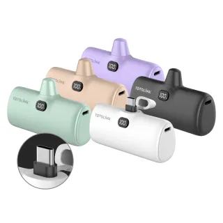 【TOTOLINK】iPuppy5000C Type-C 20W PD快充 直插式行動電源 4900mAh(安卓&蘋果 iPhone15 以上/口袋電源)