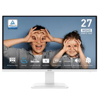 【MSI 微星】PRO MP273QW E2 27型 IPS 2K美型護眼螢幕(100Hz/HDMI+DP/喇叭)