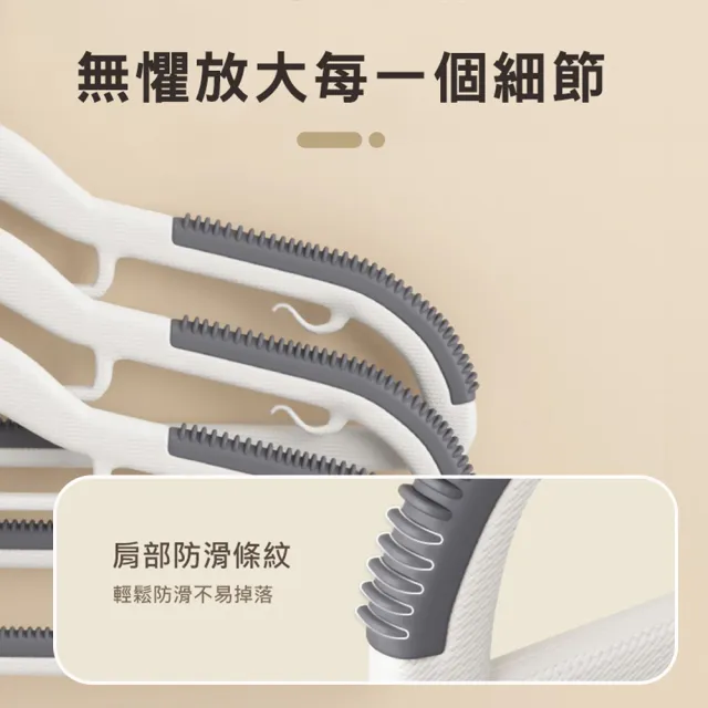 【mohe 木暉居家】200入ABS無痕防滑乾濕兩用衣架(曬衣架 衣架 衣櫃架 吊衣架 掛衣架 內衣架)