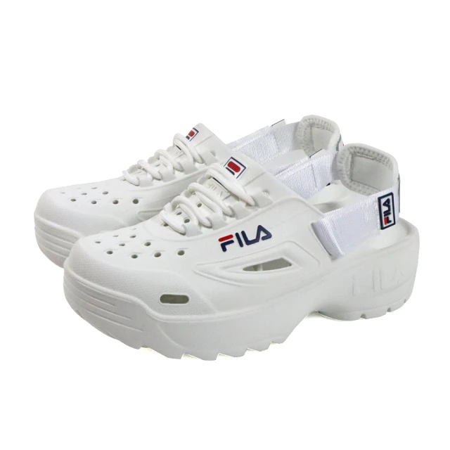 FILA FILA 運動涼鞋 鋸齒厚底 女鞋 白色 4-S348Y-110 no354