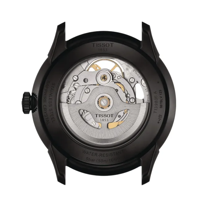【TISSOT 天梭】杜魯爾 鏤空機械腕錶  手錶 情人節 禮物(T1398363644100/39mm)