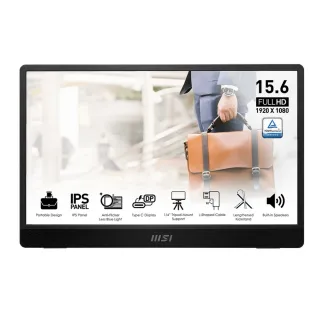 【MSI 微星】PRO MP161 E2U 16型 IPS FHD 攜帶型螢幕(加購價)