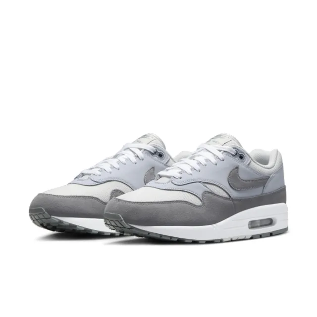 【NIKE 耐吉】運動鞋 慢跑鞋 休閒鞋 男鞋 女鞋 NIKE AIR MAX 1 灰色 氣墊 緩震(HM9936001)