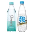 【泰山】Cheers氣泡水+泰山強氣泡水500ml 24入各1箱 共48入(官方直營)  (TQF微笑標章)