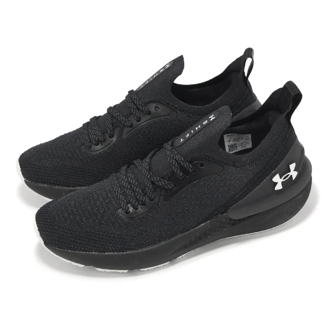 UNDER ARMOUR 慢跑鞋 W Shift 女鞋 黑 白 針織 緩衝 運動鞋 UA(3027777004)