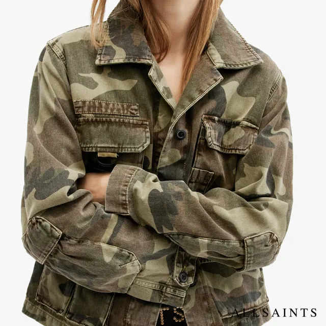 【ALLSAINTS】ELM 迷彩寬鬆工裝外套 W039OB(寬鬆版型)