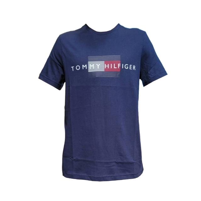 【Tommy Hilfiger】Tommy Hilfiger 簡約休閒棉質 輕薄款 短T 短袖 T恤 上衣(美國進口平行輸入 版型偏大)
