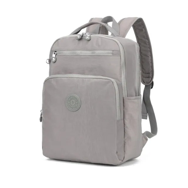 【iBrand】雙11 簡約雙層防潑水輕量筆電雙肩後背包-大(防水包 多色任選)