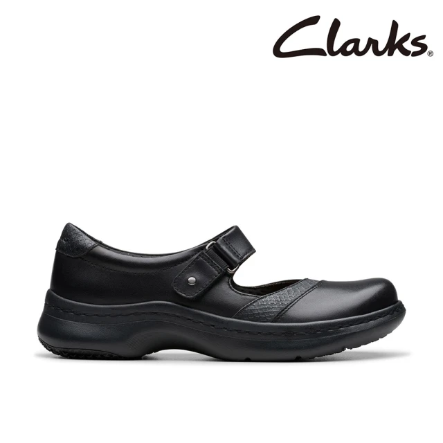 Clarks 女鞋 Clarks Pro Pace魔鬼氈設計輕量瑪麗珍鞋(CLF79828C)