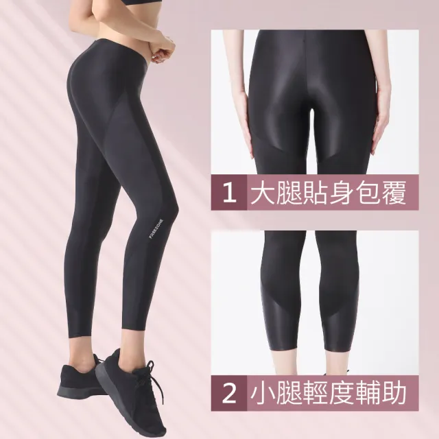 【FREEZONE】現貨 高彈力光澤運動緊身壓力長褲 女款-FZ100II型(機能基礎壓縮/瑜珈日常/健走慢跑/健身)