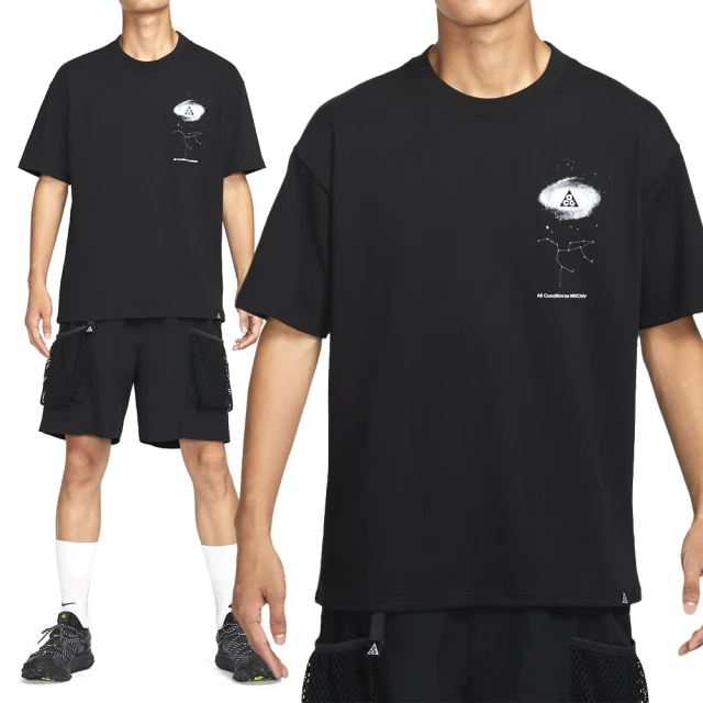 NIKE 耐吉 NRG ACG DF Tee OC Galaxy 男款 黑色 圓領 速乾 寬鬆 短袖 FZ5276-010