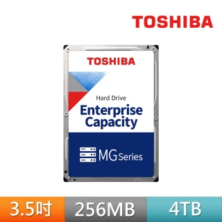 TOSHIBA 東芝 10入組 ★ 4TB 7200轉 256MB 企業級 內接硬碟 五年保固(MG08ADA400E)