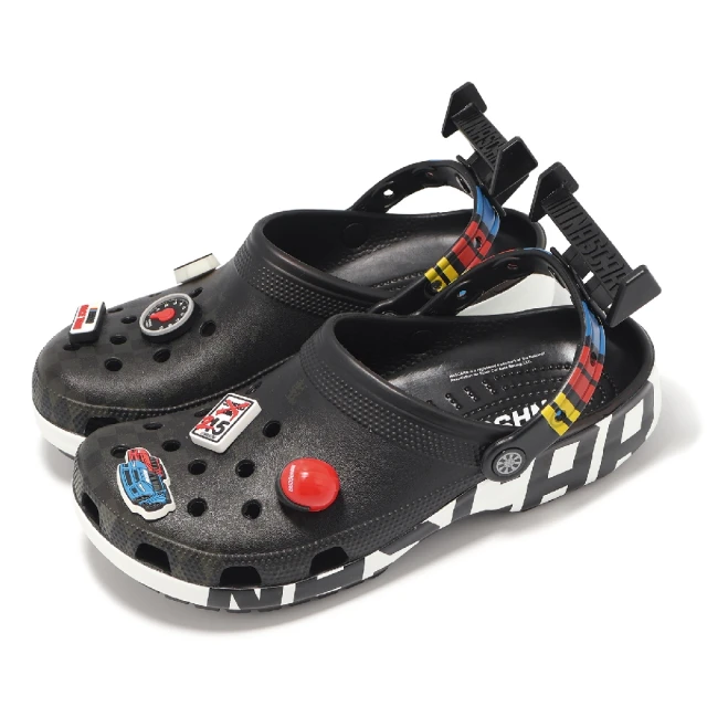 Crocs x Nascar 洞洞鞋 Classic Clog 男鞋 女鞋 黑 雲斯頓賽車經典 克駱格 卡駱馳(209474001)