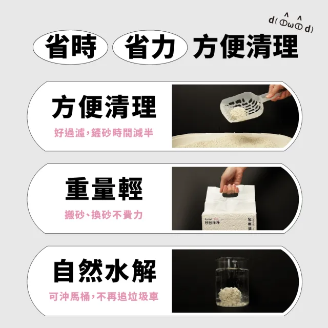 【Purial 日日淨淨】米粒型消臭豆腐砂2.4kg 六入組(貓砂盆清潔 混和砂 豆腐砂 條砂 除臭貓砂)
