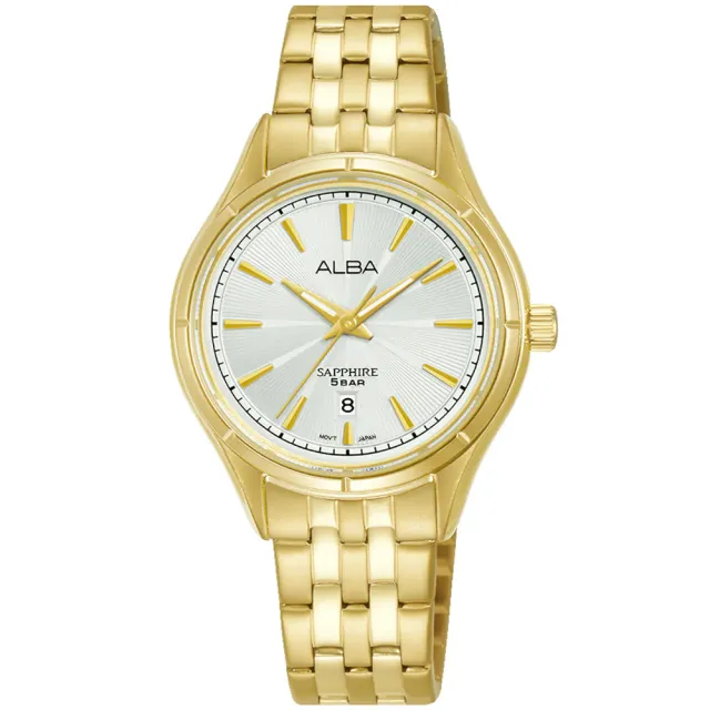 【ALBA】雅柏 璀璨豪金對錶-41.5+30mm 情人節禮物(VJ42-X361G/VJ22-X421G)