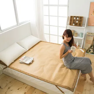 【A-nice 台灣製】日本精品 3D透氣加厚 高密度 加厚編織 頂級軟藤涼蓆(雙人 5呎 / TWO)