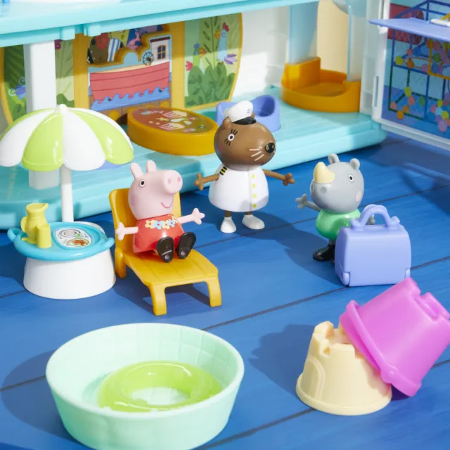【Peppa Pig 粉紅豬】學前玩具系列(粉紅豬小妹佩佩豬郵輪)