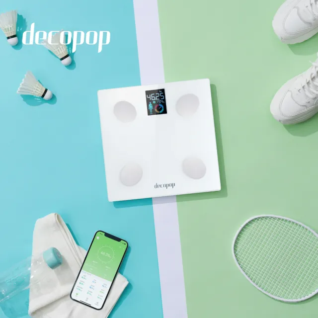 【decopop】13合1電子智能藍牙體重計 DP-261(健康體脂計)