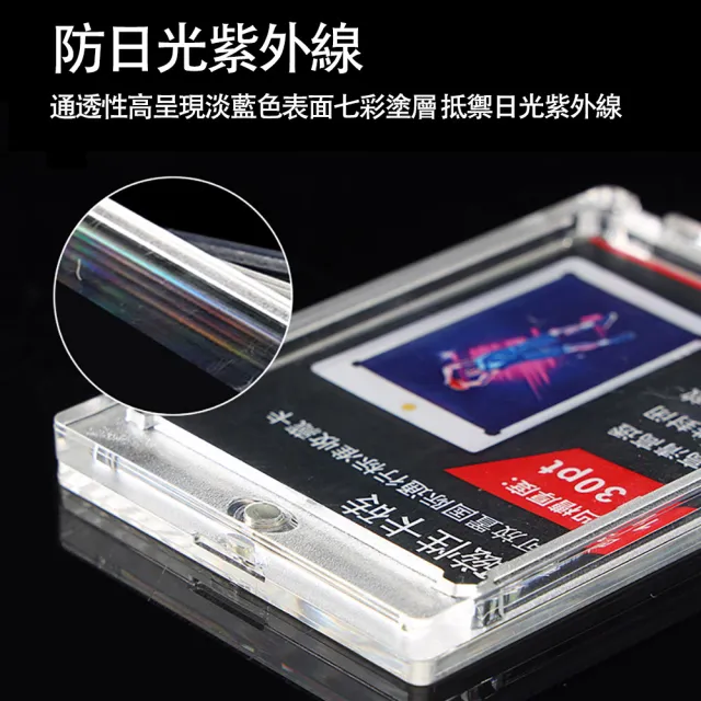 【居然好日子】磁吸卡磚 卡牌保護殼 卡牌展示 寶可夢卡牌 遊戲王卡 球員卡 咕卡 AAA6997(三卡卡磚)