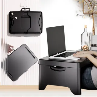 【YINGPAI】懶人可攜式折疊桌 多功能手提電腦桌 學生宿舍床上折疊書桌 筆記本電腦桌 臥室飄窗坐地桌