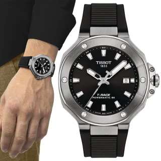 【TISSOT 天梭 官方授權】T-RACE 經典時尚機械腕錶 七夕 情人節 送禮 推薦(T1418071705100)