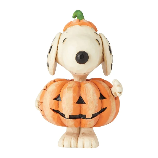 Enesco SNOOPY 史努比南瓜裝迷你塑像居家擺飾