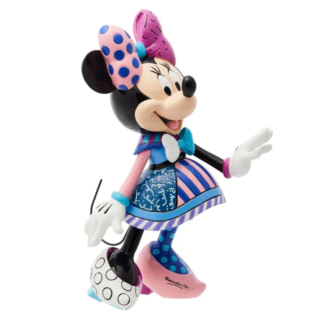 【Enesco】Disney 迪士尼 Romero Britto系列 米妮盛裝打扮塑像居家擺飾